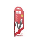 Кабель Hoco X34, microUSB - USB, 2.4 А, 1 м, PVC оплетка, плоский, черный - фото 51831673