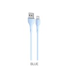 Кабель Hoco X49, microUSB - USB, 2.4 А, 1 м, PVC оплетка, клипса, голубой 7728626 - фото 14742471
