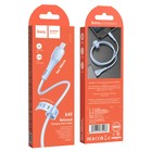 Кабель Hoco X49, microUSB - USB, 2.4 А, 1 м, PVC оплетка, клипса, голубой 7728626 - фото 16878298