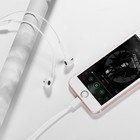 Наушники Hoco L7, проводные, вкладыши, микрофон, Lightning, кабель 1.2 м, белые - Фото 8