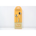 Наушники Hoco M18, проводные, вкладыши, микрофон, jack 3.5 mm, 1.2 м, золотистые - Фото 5