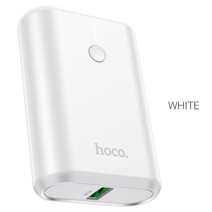 Внешний аккумулятор Hoco Q3, 10000 мАч, USB, USB-C, 3 А, PD 20W + QC3.0, белый - фото 51582685