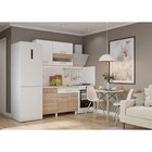 Кухонный гарнитур «Тренд», 1200 мм, цвет цельная столешница, белый/сонома/белый - Фото 1