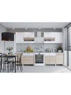 Кухонный гарнитур прямой «Тренд», с столешницей, 2400 мм, цвет белый/сонома - Фото 4