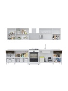 Кухонный гарнитур прямой «Тренд», 2600 мм, цвет белый/венге/сонома - Фото 4