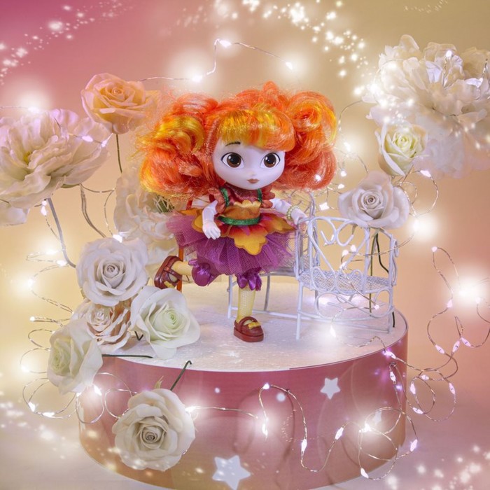 Кукла шарнирная «Фея в бальном платье. Аленка», 13 см - фото 1905937252