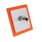 Лейка стационарная, квадратная Z0152, 15х15 см, 1 режим, пластик, цвет оранжевый/хром - Фото 4