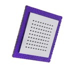 Лейка стационарная, квадратная Z0154, 15х15 см, 1 режим, пластик, цвет фиолетовый/хром - Фото 3