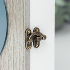 Ключница дерево 6 крючков "Сердце и бант" серый 25,5х7х21 см - фото 21500811