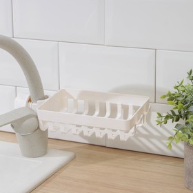 

Держатель на раковину для губок, 24×11×5 см, цвет белый