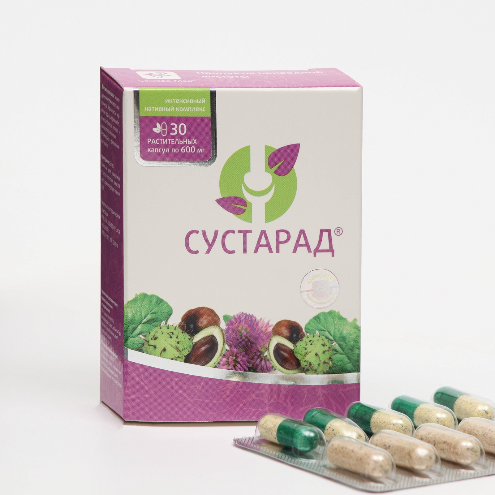Сустарад, 30 капсул по 600 мг (7661067) - Купить по цене от 405.00 руб ...