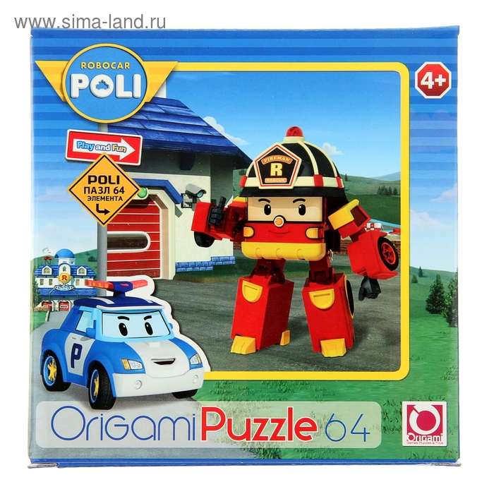 Пазл Robocar, 64 элемента - Фото 1