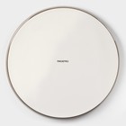 Тарелка Magistro «Церера», d=25.5 см, с бортиком, фарфор, коричневая - Фото 4