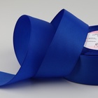 Лента репсовая, 40 мм, 23 ± 1 м, цвет синий №40 - Фото 1