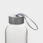 Бутылка для воды стеклянная в чехле Доляна «Ротанг», 500 мл, h=22 см - фото 4346626