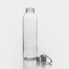 Бутылка для воды стеклянная в чехле Доляна «Ротанг», 500 мл, h=22 см - фото 7614326