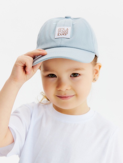 Кепка детская MINAKU It's a nice day, голубая, размер 52