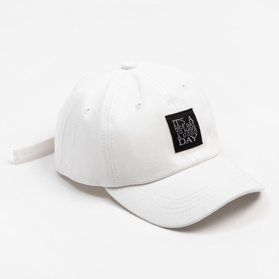 Кепка детская MINAKU It's a nice day, белая, размер 52