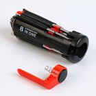 Фонарь многофункциональный, мультитул 8 в 1 «Мастер на все руки», 6LED, 7 отвёрток, 4×10 см - Фото 4