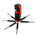 Фонарь многофункциональный, мультитул 8 в 1 «Мастер на все руки», 6LED, 7 отвёрток, 4×10 см - Фото 8