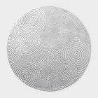 Салфетка сервировочная на стол «Гипноз», d=38 см, цвет серебро (комплект 12 шт) - фото 24336898