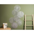 Салфетка сервировочная на стол «Гипноз», d=38 см, цвет серебро (комплект 12 шт) - фото 24336901