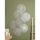 Салфетка сервировочная на стол «Гипноз», d=38 см, цвет серебро (комплект 12 шт) - фото 24336902