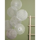 Салфетка сервировочная на стол «Гипноз», d=38 см, цвет серебро (комплект 12 шт) - фото 24336903