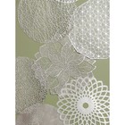 Салфетка сервировочная на стол «Гипноз», d=38 см, цвет серебро (комплект 12 шт) - фото 24336904