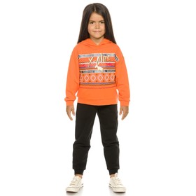 Комплект для девочек, рост 110 см, цвет оранжевый
