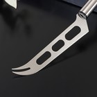 Нож для сыра Доляна Fargo, 26×3×2 см, нержавеющая сталь, цвет серебряный - фото 4346644