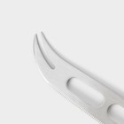 Нож для сыра Доляна Fargo, 26×3×2 см, сырорезка, нержавеющая сталь, серебристый - Фото 3