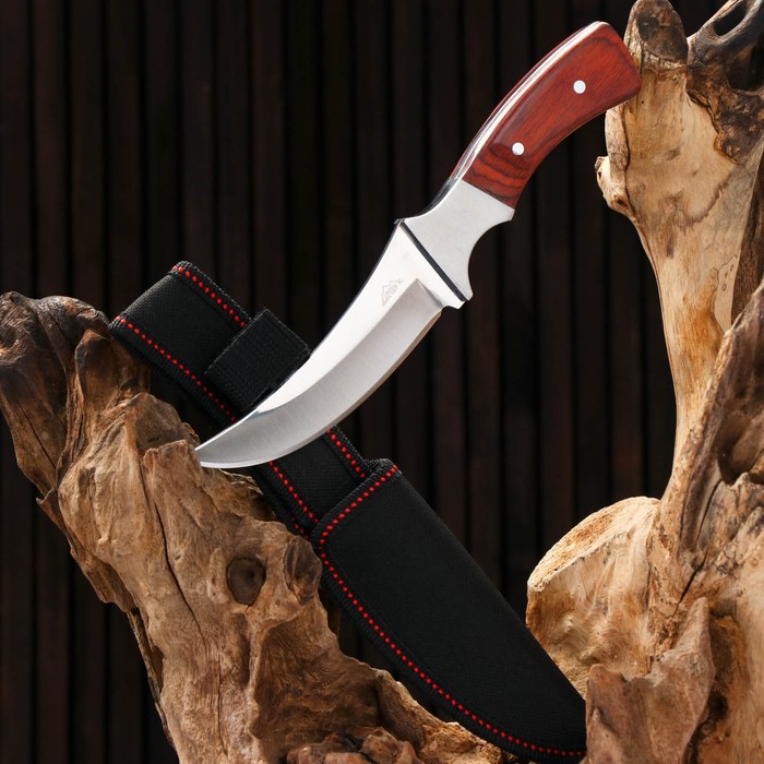 Нож охотничий "Ринд" 22см, клинок 115мм/4мм, коричневый - Фото 1