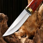Нож охотничий "Алвар" 24,5см, клинок 130мм/3мм, коричневый - Фото 4