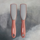 Пилка для пяток, трапеция, лазерная, двусторонняя, 24.5 см, розовая - Фото 6