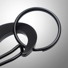 Карабин с кольцом для ключей и открывашкой, чёрный 5 см - Фото 2