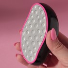 Тёрка для ног «Delicate petal», лазерная, 10,3 см, цвет чёрный/розовый 7385423