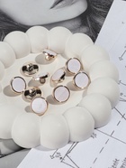 Пуговицы на ножке, пластиковые, d=15 мм, набор 10 шт., белые - Фото 1