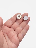 Пуговицы на ножке, пластиковые, d=15 мм, набор 10 шт., белые - Фото 3