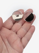 Пуговицы на ножке, пластиковые, d=25 мм, набор 5 шт., чёрные - Фото 3