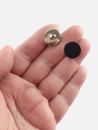 Пуговицы на ножке, пластиковые, d=15 мм, набор 10 шт., матовые, чёрные - Фото 3