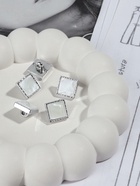 Пуговицы на ножке, пластиковые, 13×13 мм, набор 10 шт., цвет серебряный - Фото 3