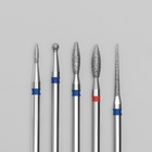 Фрезы для маникюра, алмазные, 5 шт., разная форма - Фото 2