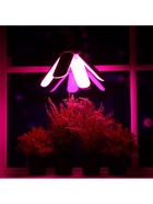 Фитолампа для растений, светодиодная, E27, 32 Вт, IP20, 220 В, 180°, четырёхлепестковая, складная, мультиспектральная - Фото 5