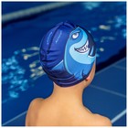 Шапочка для плавания детская ONLYTOP Swim «Акула», тканевая, обхват 46-52 см, МИКС - Фото 5