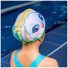 Шапочка для плавания детская ONLYTOP «Зайчонок», тканевая, обхват 46-52 см - фото 4346682