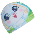 Шапочка для плавания детская ONLYTOP «Зайчонок», тканевая, обхват 46-52 см - Фото 7