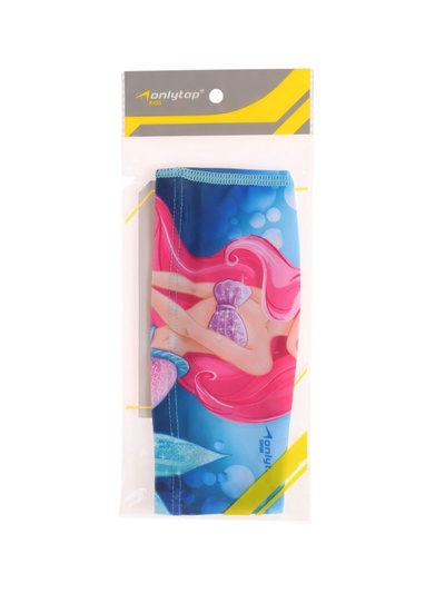 Шапочка для плавания ONLYTOP Swim «Русалка», детская, тканевая, обхват 46-52 см