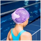 Шапочка для плавания детская ONLYTOP Swim «Цветы», тканевая, обхват 46-52 см - фото 6551203