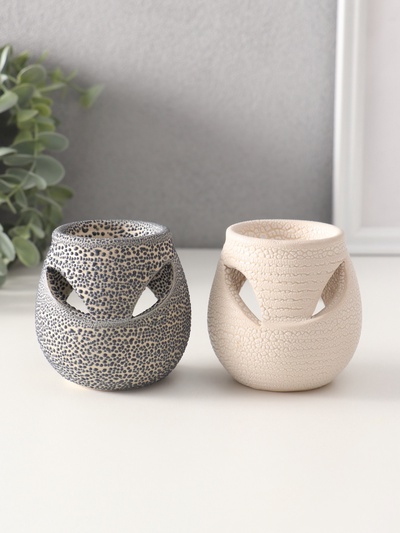 Аромалампа для эфирных масел «Ребристый шар», керамика, 7×7×7.5 см, МИКС